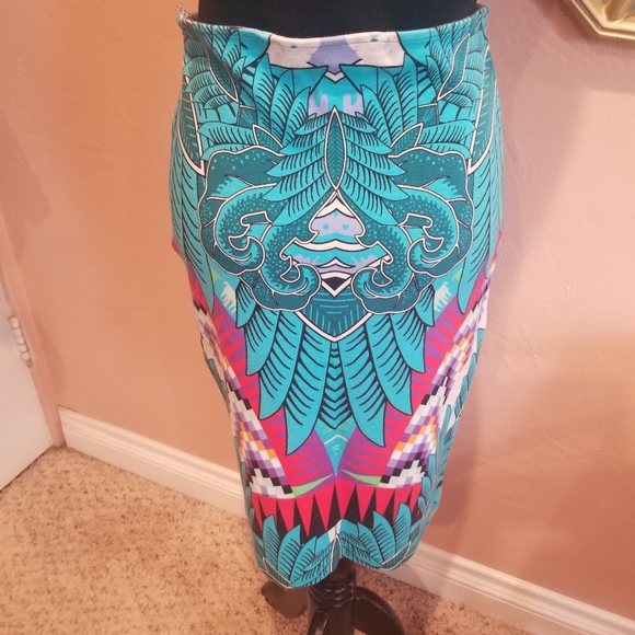 Mara Hoffman Turquoise Jungle Trip Skirt - Picture 6 of 8